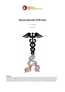 Nieuwe Borrelia PCR tests