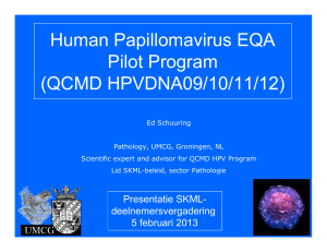 Schuuring SKML deelnemersdag feb 2013 EQA QCMD HPV