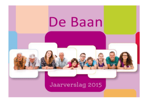 jaarverslag 2015 - Stichting de Baan