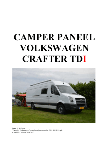 camper paneel vw crafter 2014-2015