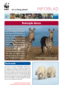 Infoblad bedreigde dieren