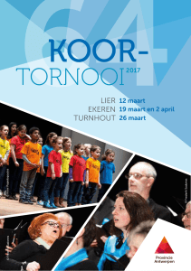 Programmaboekje Koortornooi 2017 provincie Antwerpen