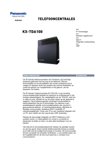TelefoonCentrale Panasonic KX-TDA100