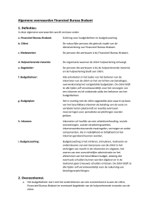 Algemene voorwaarden Financieel Bureau Brabant 1. Definities: 2