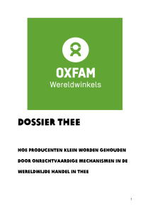 dossier thee - Oxfam