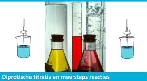 Diprotische titratie en meerstaps reacties