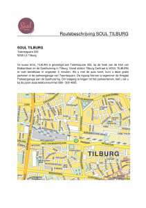 Routebeschrijving SOUL TILBURG