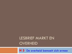 Lesbrief Markt en overheid