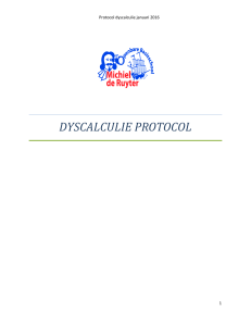 dyscalculie protocol - OBS Michiel de Ruyter