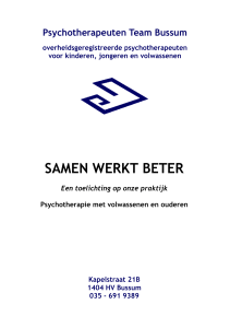 samen werkt beter - Psychotherapeuten Team Bussum