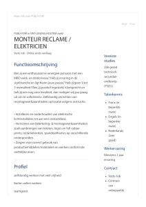 Monteur Reclame / Elektricien (PUBLI-FDM) 55722566