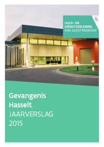 Gevangenis Hasselt JAARVERSLAG 2015