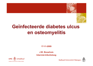Geïnfecteerde diabetes ulcus en osteomyelitis