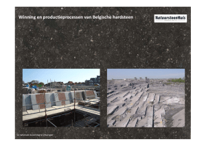 Winning en productieprocessen van Belgische hardsteen