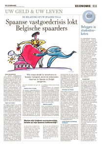 Spaanse vastgoedcrisis lokt Belgische spaarders
