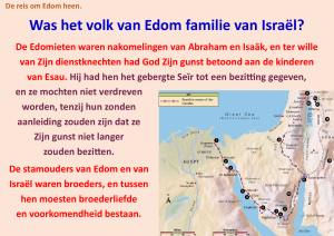 Was het volk van Edom familie van Israël?
