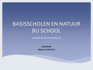 basisscholen en natuur bij school