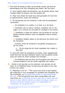 Inleiding - Calvary Chapel Haarlemmermeer