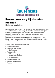 Preventieve zorg bij diabetes mellitus