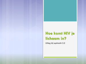 Hoe komt HIV de mens in?