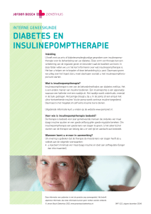 Diabetes en insulinepomptherapie