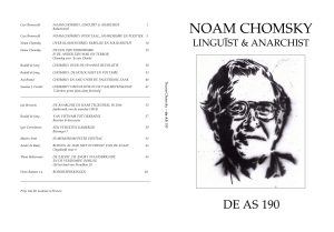 noam chomsky - Anarchistisch Tijdschrift de AS