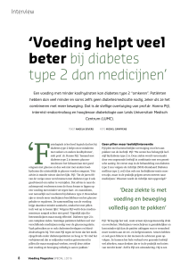 Voeding Magazine Voeding helpt veel beter bij diabetes type 2 dan