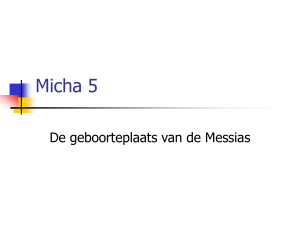 Micha 5 - GKvPN.nl
