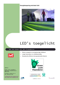 LED`s toegelicht - Laboratorium voor Lichttechnologie