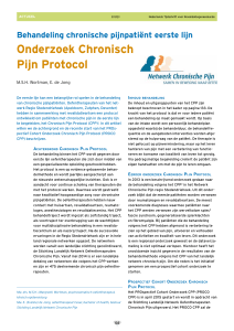 Onderzoek Chronisch Pijn Protocol