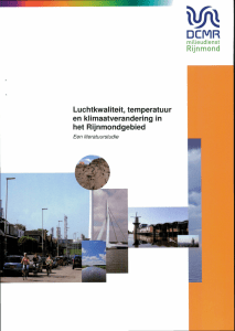 Rijnmond Luchtkwaliteit, temperatuur en klimaatverandering in het