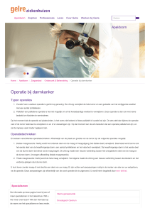 Operatie bij darmkanker | Gelre ziekenhuizen