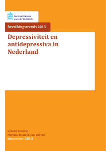 Depressiviteit en antidepressiva in Nederland