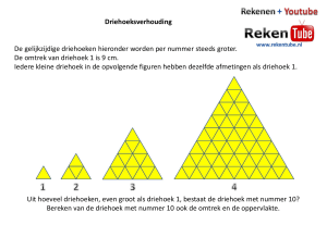 Driehoeksverhouding De gelijkzijdige driehoeken