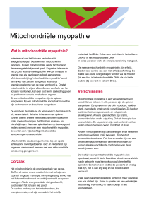 Mitochondriële myopathie