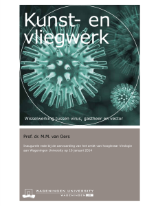 Kunst- en vliegwerk : wisselwerkingen tussen virus, gastheer en vector