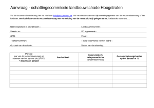 proces-verbaal van vaststelling van schade aan teelten