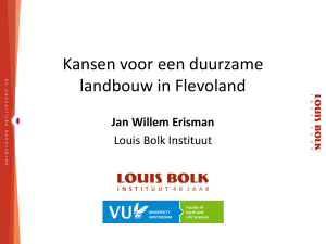 Presentatie Jan Willem Erisman 17 Maart 2016