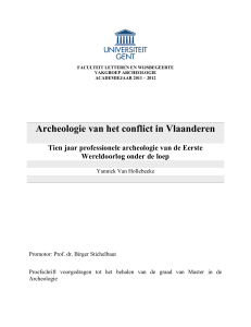 Archeologie van het conflict in Vlaanderen
