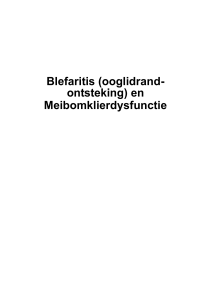 Wat is blefaritis?