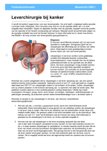 Leverchirurgie bij kanker