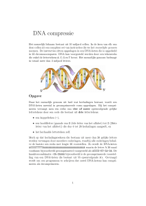 DNA compressie - Vlaamse Programmeerwedstrijd