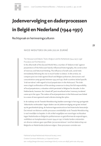 Jodenvervolging en daderprocessen in België en Nederland (1944