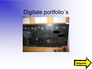 Digitale portfolio´s - Samen Onderwijs Maken