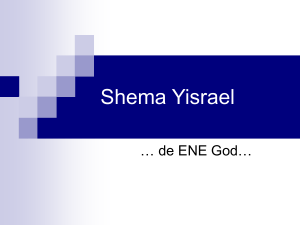 Shema Yisrael - boerenroem.nl