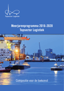 Meerjarenprogramma 2016-2020 Topsector Logistiek