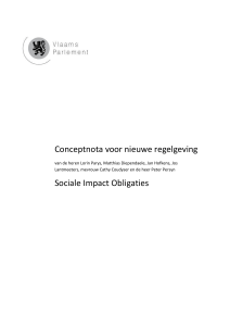 Conceptnota voor nieuwe regelgeving Sociale Impact - N-VA