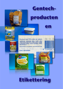Etikettering Gentech- producten en