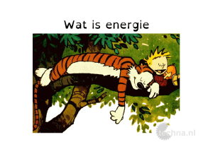 Wat is energie