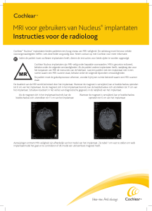 MRI voor gebruikers Cochlear CI